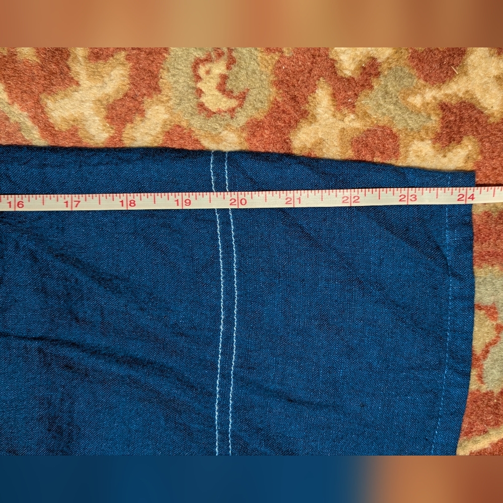 Gudrun Sjoden Blue Organic Linen Maxi Dress - Picture 13 of 14